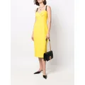 Dolce & Gabbana sweetheart-neck strap dress - Yellow