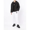 Armani Exchange padded zip-up hooded coat - Black
