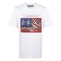 Roberto Cavalli logo-print T-shirt - White