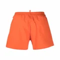 Dsquared2 logo-print drawstring swim shorts - Orange