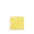 Tod's logo-embossed leather purse - Yellow