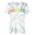 Kenzo logo-print tie-dye T-shirt - Green