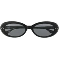 Mastermind Japan round-frame logo sunglasses - Black
