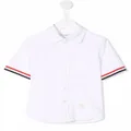 Thom Browne Kids short-sleeve cotton shirt - White