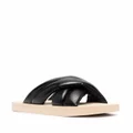 Proenza Schouler crossover slide sandals - Black