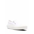 Moncler logo trimmed slip-on sneakers - White
