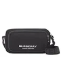 Burberry logo-print shoulder bag - Black