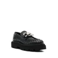 Casadei Trappeur lug-sole 50mm loafers - Black
