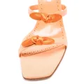 Manolo Blahnik Fiocco 105mm wrap-around sandals - Orange