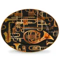 Seletti Trumpets dinner plate - Black