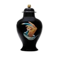 Seletti Hand With Snakes porcelain vase - Black