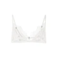 Dion Lee Chantilly triangle bra - White