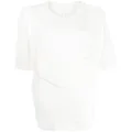 Dion Lee corset-detail tunic top - White