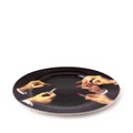 Seletti Lipsticks porcelain dinner plate - Black
