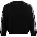 Karl Lagerfeld cashmere logo-trim hoodie - Black