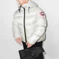 Canada Goose Crofton logo-patch padded jacket - Silver