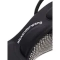 Alexander Wang Dahlia crystal-embellished wedge 105mm sandals - Black