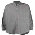 Kenzo check-print long-sleeve shirt - Black