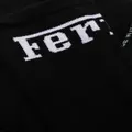 Ferrari logo-print detail socks - Black