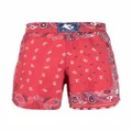 ETRO bandana-print swim shorts - Red