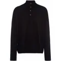 Prada cashmere polo shirt - Black