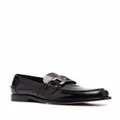 Tod's chain-link detail loafers - Black