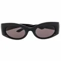 Balenciaga Eyewear Bold round-frame sunglasses - Black