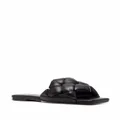 Vic Matie square-toe leather sandals - Black