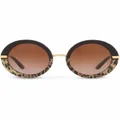 Dolce & Gabbana Eyewear round-frame sunglasses - Brown