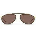 Dolce & Gabbana Eyewear Madison pilot frame sunglasses - Brown