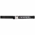 Ferrari logo-print buckle-fastening belt - Black