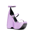 Versace Triplatform 170mm platform sandals - Purple