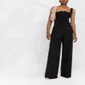 Versace tailored wide-leg trousers - Black