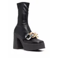 Stella McCartney Skyla chain-embellished 120mm boots - Black