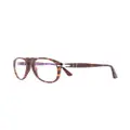 Persol tortoiseshell aviator-frame glasses - Brown