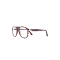 Persol tortoiseshell aviator-frame glasses - Brown