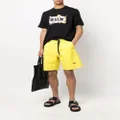 MSGM contrast stitching track shorts - Yellow