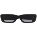 The Attico Marfa rectangular sunglasses - Black