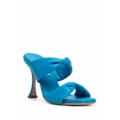 Aquazzura Twist 95 slip-on sandals - Blue