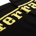 Ferrari logo-knit socks - Black