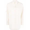 ISABEL MARANT rolled-sleeve cotton shirt - Neutrals