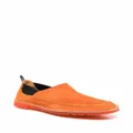 Premiata elasticated-panels leather loafers - Orange