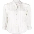 Vince pinstripe button-up shirt - White