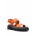Proenza Schouler lug-sole leather sandals - Orange
