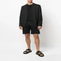 Saint Laurent raw-cut hem shorts - Black