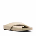 Jil Sander open-toe leather sandals - Neutrals