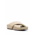 Jil Sander open-toe leather sandals - Neutrals