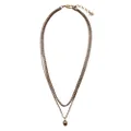 Alexander McQueen skull pendant chain-link necklace - Gold