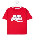 Bonpoint Blue Wave logo-print T-shirt - Red