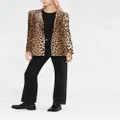 Philipp Plein leopard-print blazer - Brown